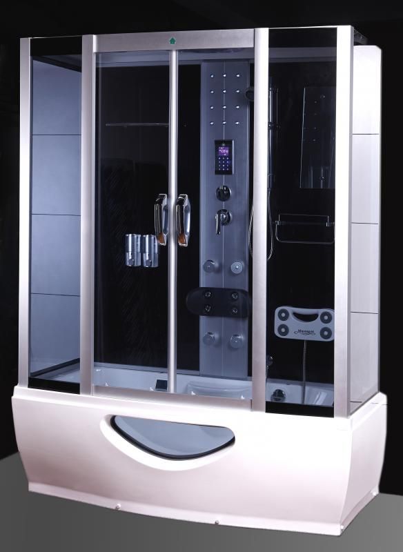 Hydromassage Shower Cabin With Jacuzzi In Various Sizes With Sauna And Chromotherapy