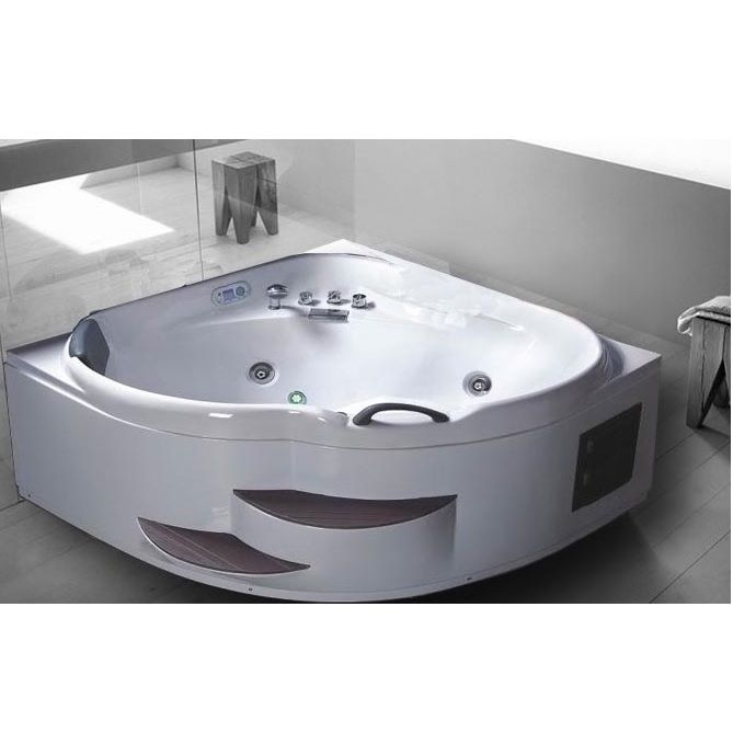 ABS Jacuzzi with two steps, 14 jets, fully-equipped, 150x150 - VS036