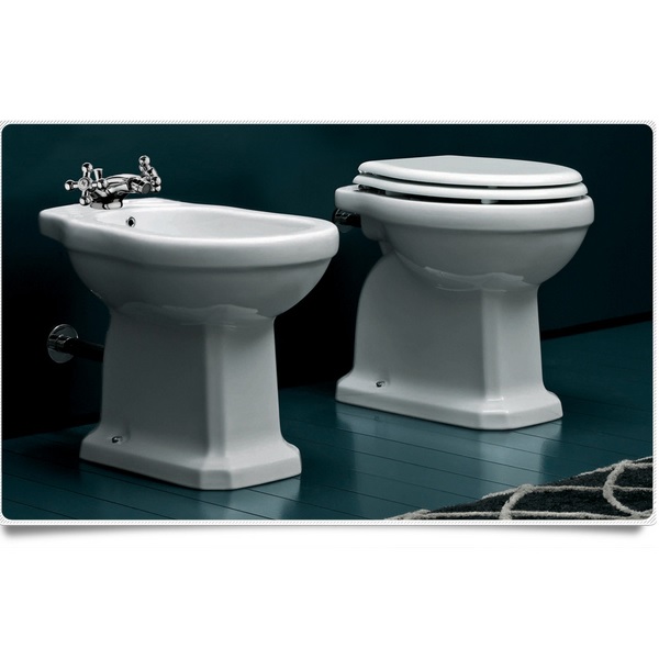 Sanitary Ware: Classic WC Bidet, floor or flush plus Washbasin-with-column option