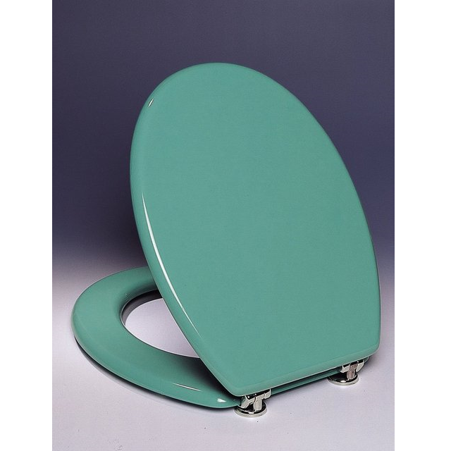 Green polyester universal toilet cover