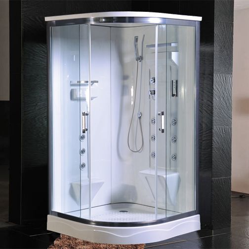 110x110 multifunctional hydromassage shower cabin with steam bath and chromotherapy - CB039 