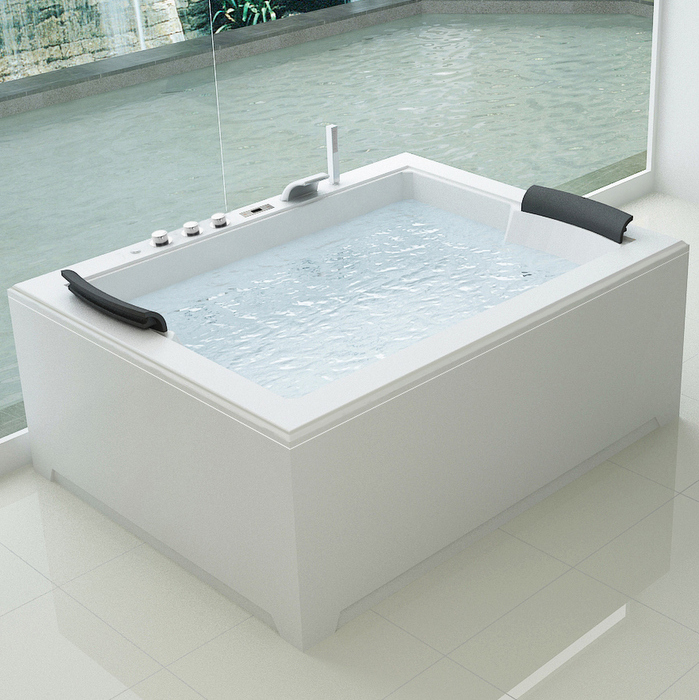 Two person Jacuzzi, 180x141, Fully-equipped with 32 jets,  Ozone therapy, heater, bluetooth - VS049