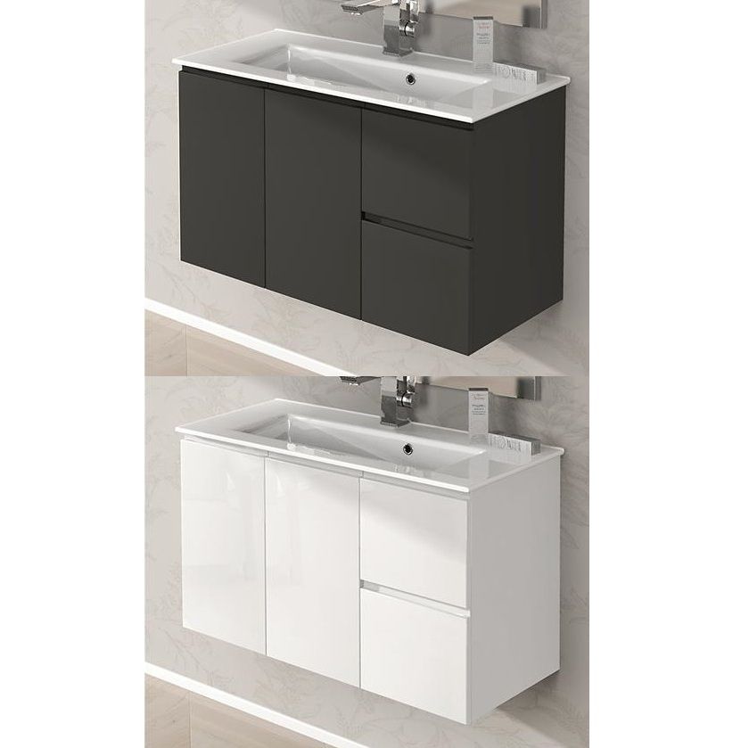 100cm Ultra Slim Bathroom Vanity, Slim Bathroom Cabinet