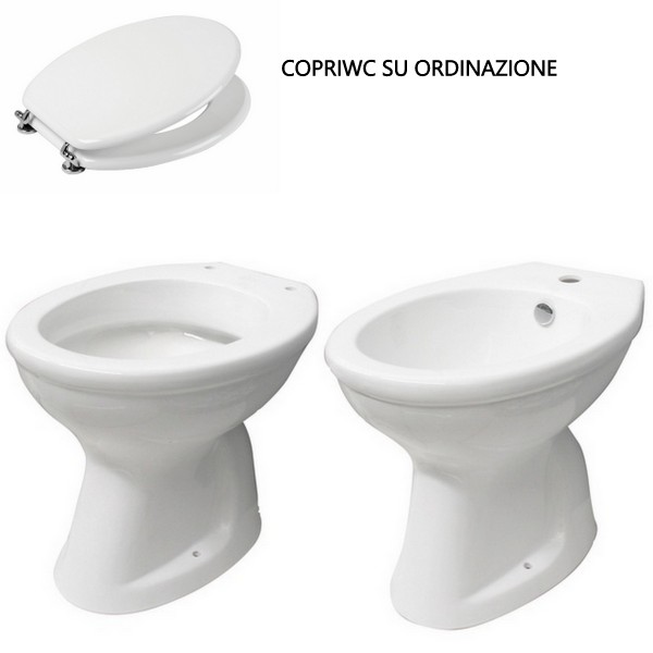 Water and bidet with or floor-flush
