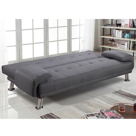 Bathroom Italy Sofa Bed Sofa 19x110x40 Faux Leather Black or White Reclining Modern Design for Living Room Model Sibilla I Modern 