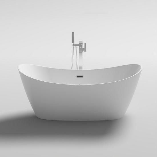Freestanding bathtub 170x80 cm also with hydromassage and taps VS077