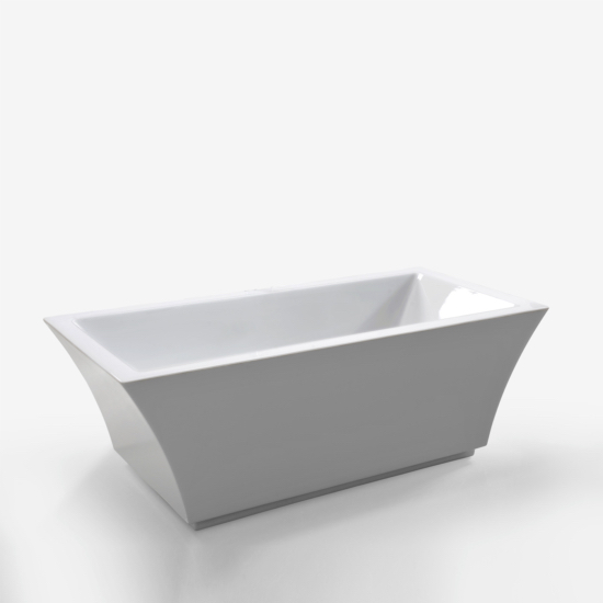 Squared freestanding bathtub 170x80 cm VS119